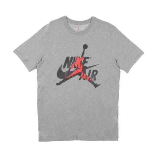 Klassieke Crew Heren T-shirt Jordan , Gray , Heren