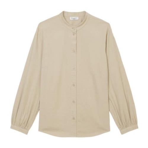 Blouse met opstaande kraag Marc O'Polo , Beige , Dames