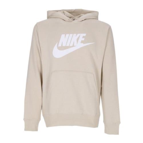 Club Hoodie Pullover Sweatshirt met lange mouwen Nike , Beige , Heren