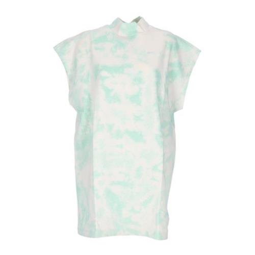 Mint Foam Jersey Jurk met Swoosh Nike , Multicolor , Dames