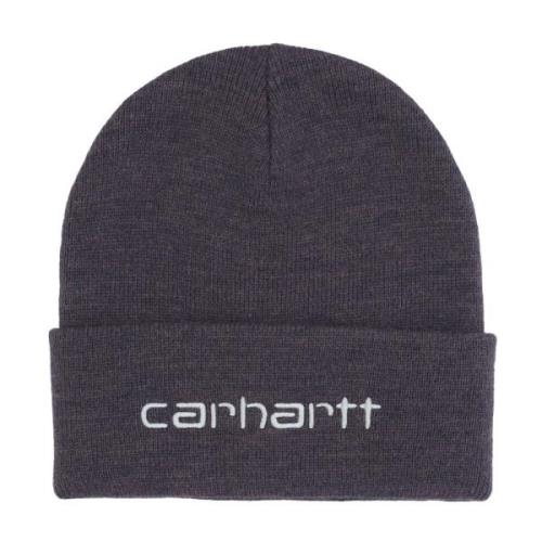 Script Beanie Hat in Artichoke Carhartt Wip , Gray , Heren