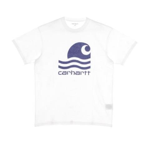 Witte Submarine Heren Zwem T-shirt Carhartt Wip , White , Heren