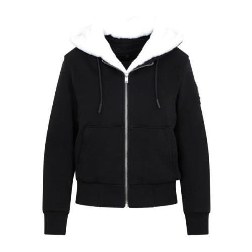 Zwarte Winterjas Dames Mode Moose Knuckles , Black , Dames