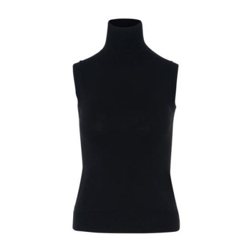 Zwarte Tanktop Sportmax , Black , Dames