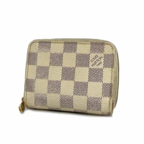 Pre-owned Fabric wallets Louis Vuitton Vintage , Beige , Dames