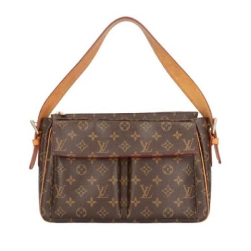 Pre-owned Fabric louis-vuitton-bags Louis Vuitton Vintage , Brown , Da...