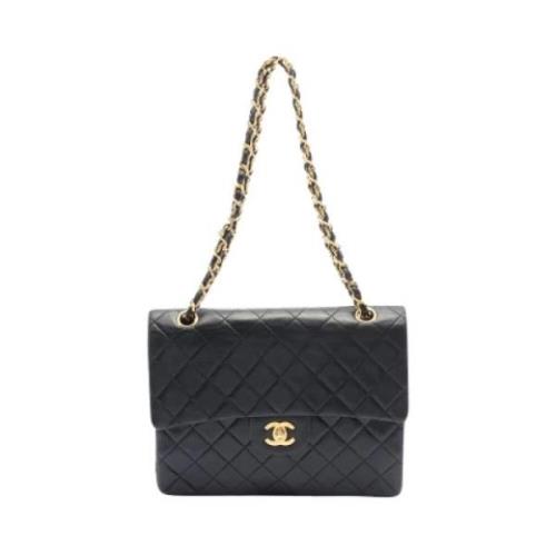 Pre-owned Leather chanel-bags Chanel Vintage , Black , Dames