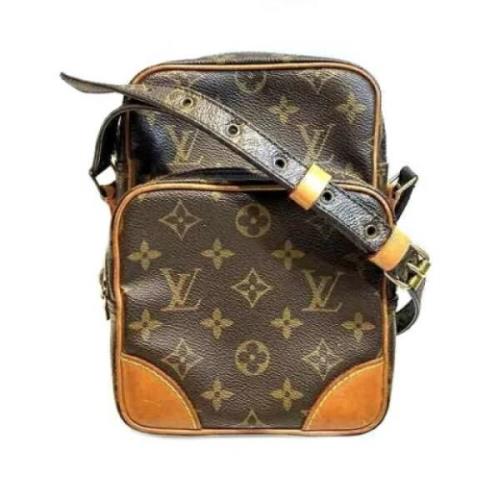 Pre-owned Fabric louis-vuitton-bags Louis Vuitton Vintage , Brown , Da...