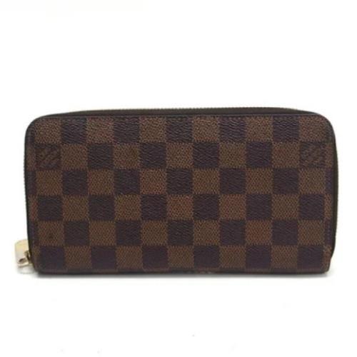 Pre-owned Canvas wallets Louis Vuitton Vintage , Brown , Dames