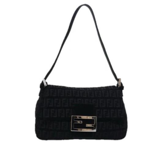 Pre-owned Canvas fendi-bags Fendi Vintage , Black , Dames