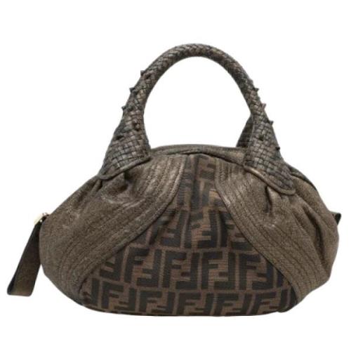 Pre-owned Canvas handbags Fendi Vintage , Brown , Dames