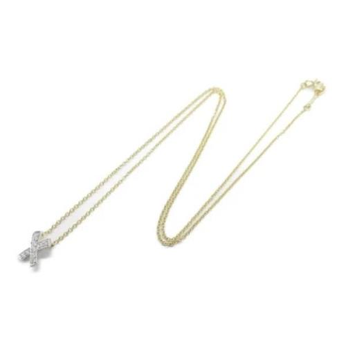 Pre-owned Platinum necklaces Tiffany & Co. Pre-owned , Yellow , Dames