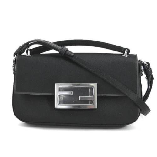 Pre-owned Silk fendi-bags Fendi Vintage , Black , Dames