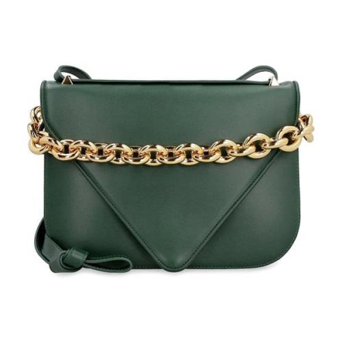 Stijlvolle Leren Tas Bottega Veneta , Green , Dames