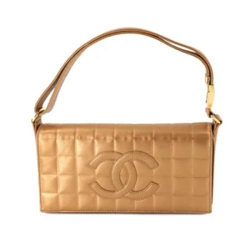 Pre-owned Leather chanel-bags Chanel Vintage , Yellow , Dames