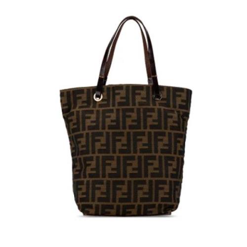 Pre-owned Canvas totes Fendi Vintage , Brown , Dames