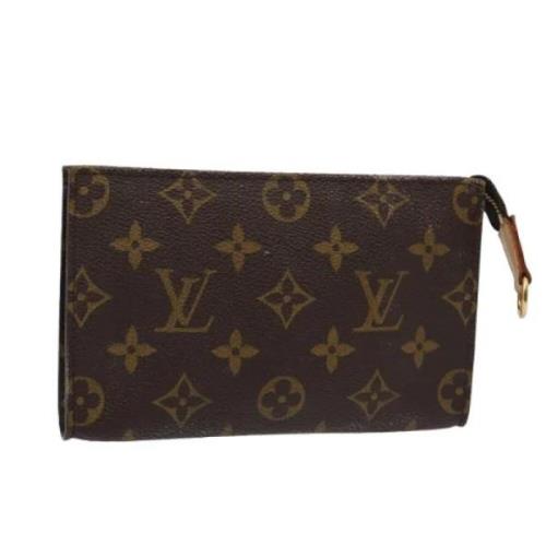 Pre-owned Canvas pouches Louis Vuitton Vintage , Brown , Dames