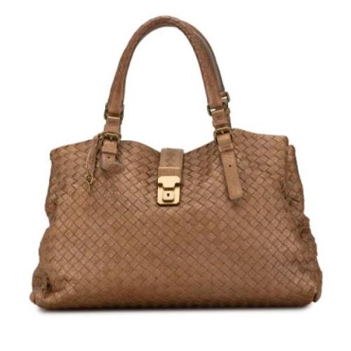 Pre-owned Leather totes Bottega Veneta Vintage , Brown , Dames