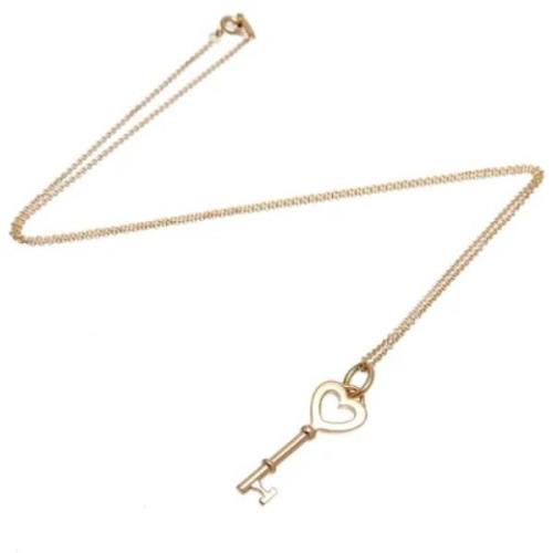 Pre-owned Rose Gold necklaces Tiffany & Co. Pre-owned , Yellow , Dames