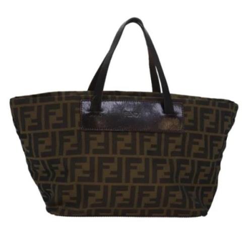 Pre-owned Canvas fendi-bags Fendi Vintage , Brown , Dames