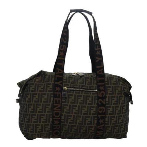 Pre-owned Cotton travel-bags Fendi Vintage , Brown , Dames