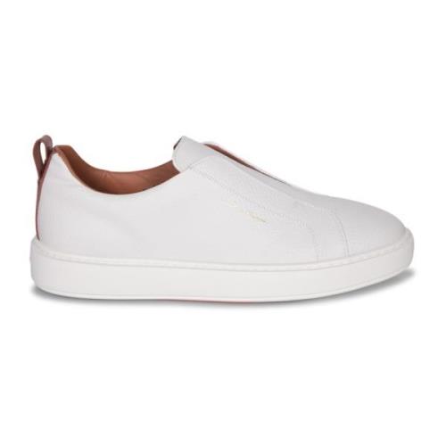 Witte Sneakers voor Heren Santoni , White , Heren