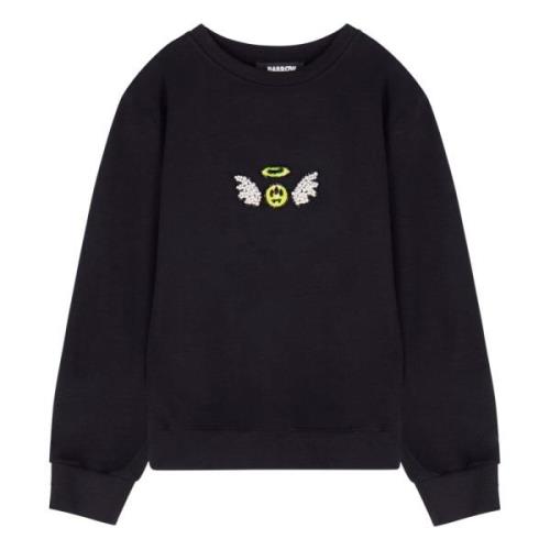 Sweatshirt 'Angel' met geborduurd sieraad Barrow , Black , Unisex