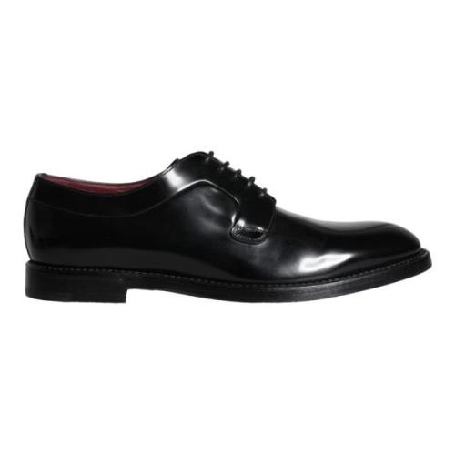 Zwarte Derby Heren Schoenen Dolce & Gabbana , Black , Heren