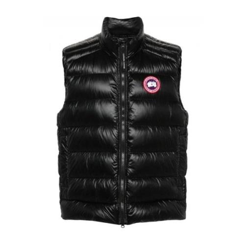 Zwarte Crofton Ripstop Dons Gilet Canada Goose , Black , Heren