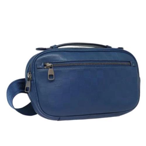 Pre-owned Leather louis-vuitton-bags Louis Vuitton Vintage , Blue , Da...