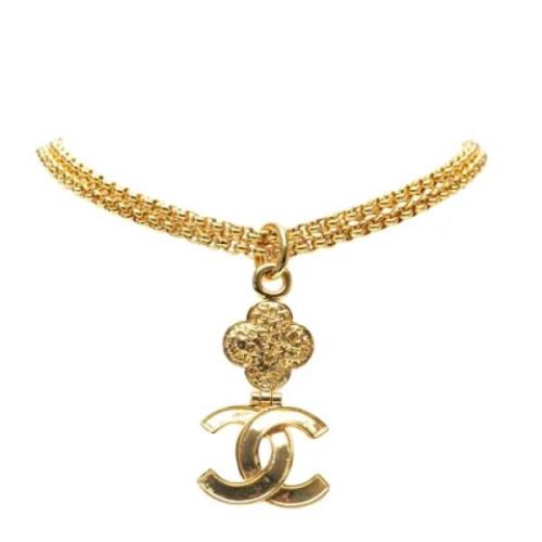 Pre-owned Metal chanel-jewelry Chanel Vintage , Yellow , Dames