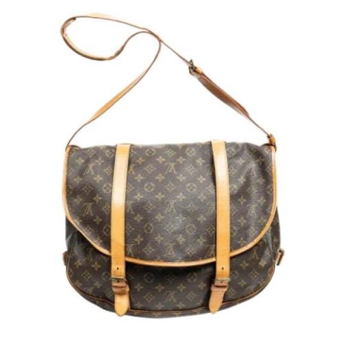 Pre-owned Canvas louis-vuitton-bags Louis Vuitton Vintage , Brown , Da...