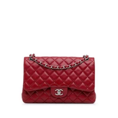 Pre-owned Leather shoulder-bags Chanel Vintage , Red , Dames