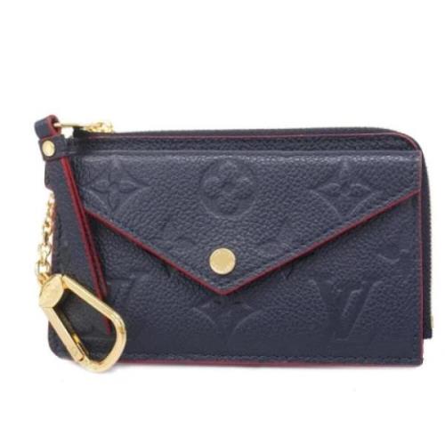 Pre-owned Fabric wallets Louis Vuitton Vintage , Blue , Dames