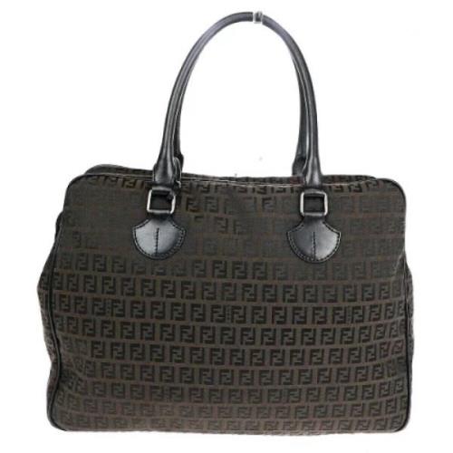 Pre-owned Canvas fendi-bags Fendi Vintage , Brown , Dames