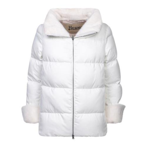 Witte Donsjas Elegante Winterstijl Herno , White , Dames