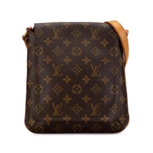 Pre-owned Canvas shoulder-bags Louis Vuitton Vintage , Brown , Dames