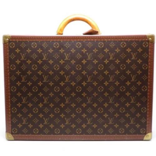 Pre-owned Canvas briefcases Louis Vuitton Vintage , Brown , Heren