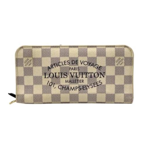 Pre-owned Fabric wallets Louis Vuitton Vintage , Beige , Dames