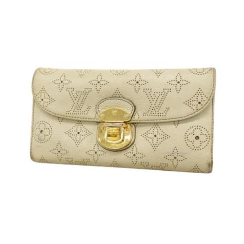 Pre-owned Fabric wallets Louis Vuitton Vintage , Beige , Dames