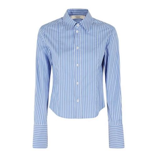 shirt Tela , Blue , Dames