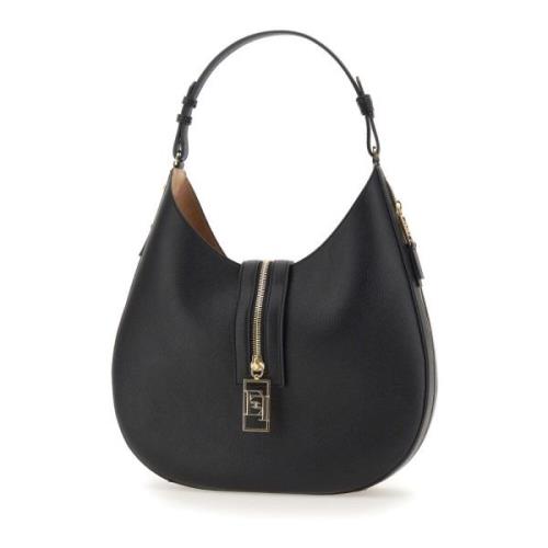 Zwarte Hobo Schoudertas met Clutch Elisabetta Franchi , Black , Dames