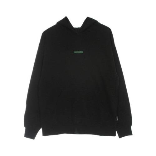 Groene hoodie met ribbels Propaganda , Black , Heren