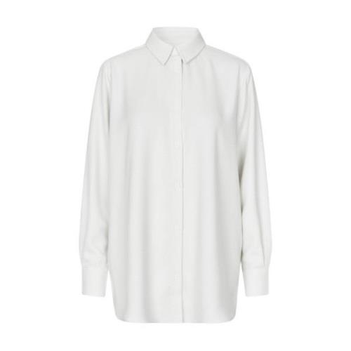 Off white bouclé blouse Karter Modström , White , Dames