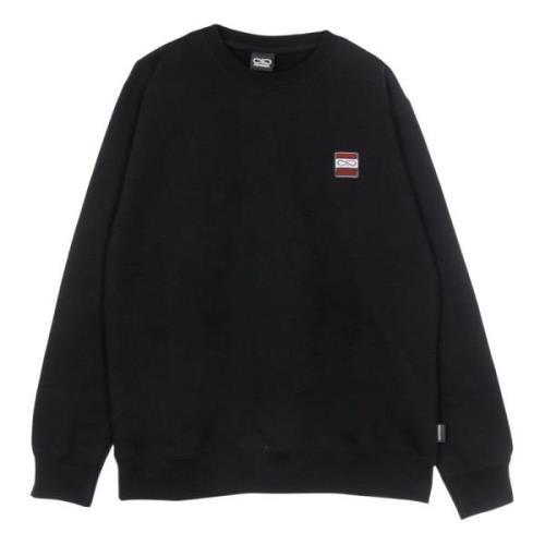 Zwarte Lichtgewicht Crewneck Sweatshirt Propaganda , Black , Heren