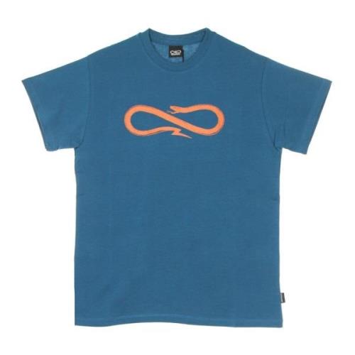 Logo Tee Petrol Korte Mouw T-shirt Propaganda , Blue , Heren