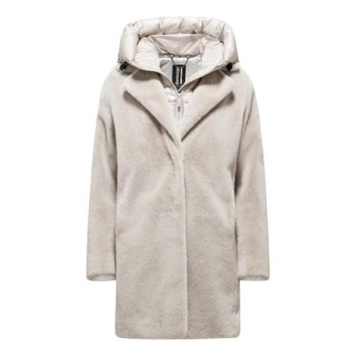 Stijlvolle Jas 105 Chantilly BomBoogie , Beige , Dames