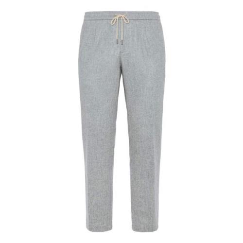 City Broek in Flanel Boggi Milano , Gray , Heren