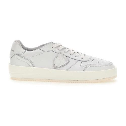 Witte Sneakers Parijse Stijl Philippe Model , White , Heren