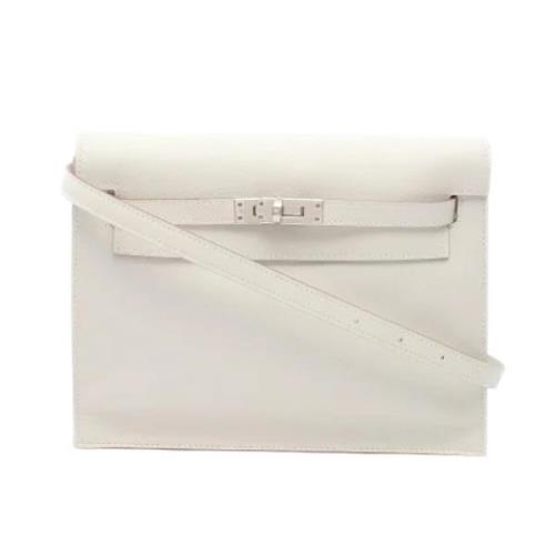 Pre-owned Fabric shoulder-bags Hermès Vintage , White , Dames